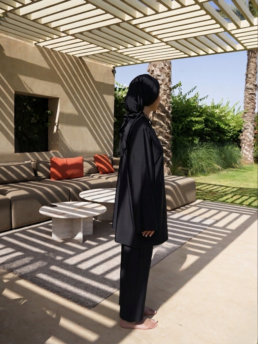 BURKINI DRAPE - NOIR
