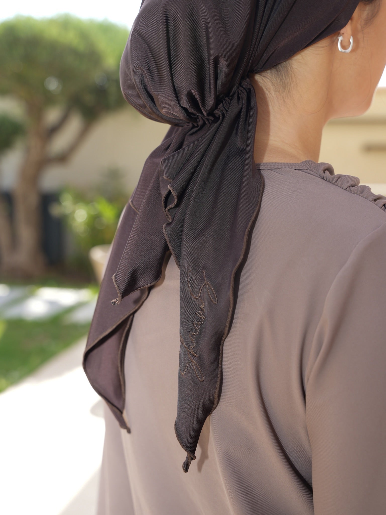 HEAD SCARF - MARRON