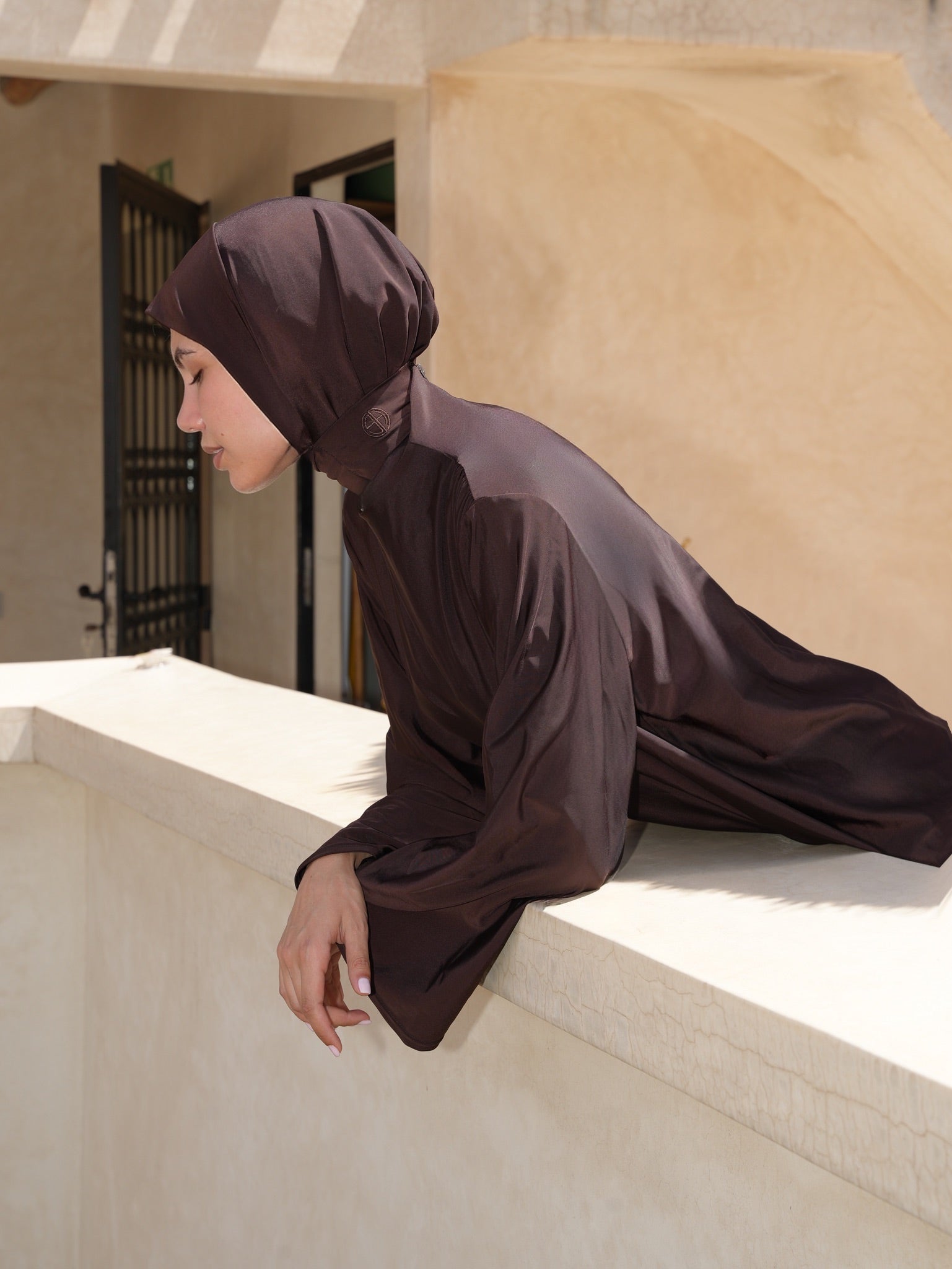 BURKINI DRAPE - MARRON
